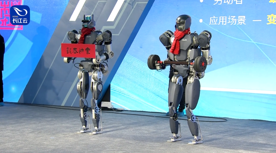国内最高大最强壮，湖北 10 款人形机器人集体亮相！(图2)